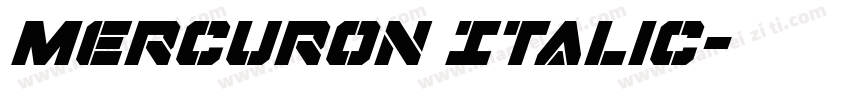 Mercuron Italic字体转换